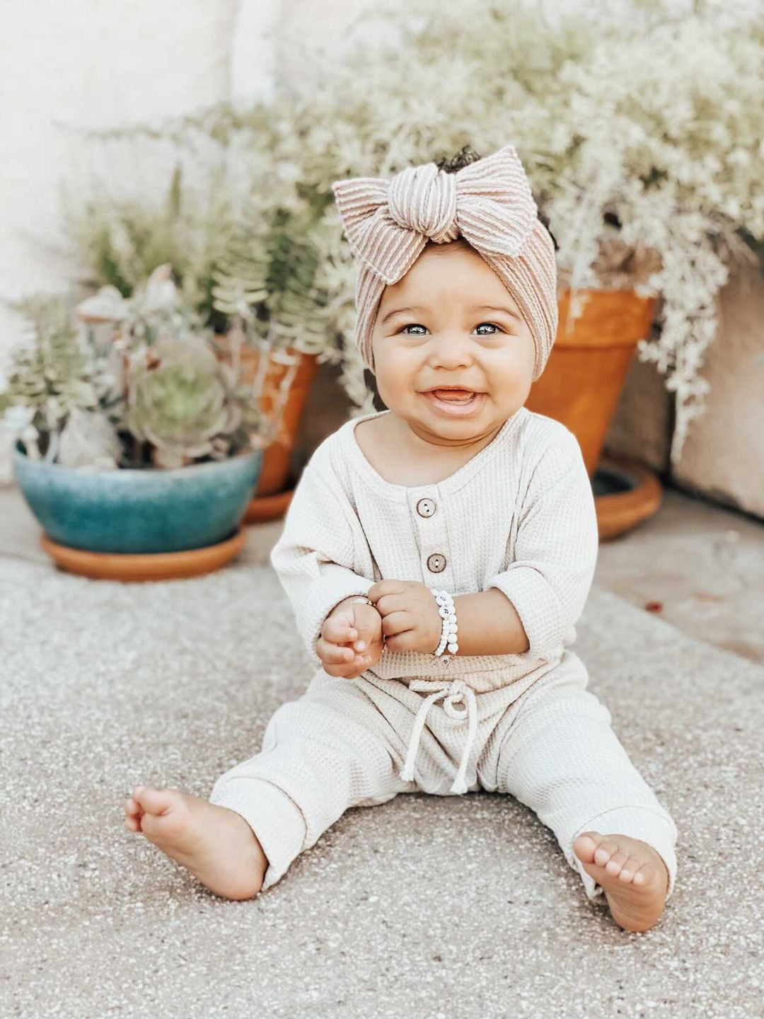 Waffle Joggers Cream Boobird