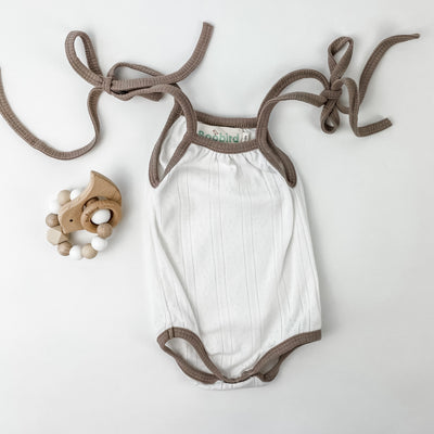 Lana Strappy Bubble Romper- White - Boobird